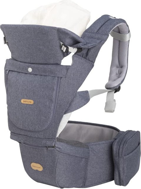 BABY&Me Hybrid Denim Hüftsitztrage Babygurt BELK-B BM-6-003 in Jeansblau - Bild 1