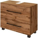 HELD MÖBEL Waschbeckenunterschrank Luzern in Eichenoptik, B/H/T: 70 x 54 x 35 cm, Braun/Mehrfarbig - Bild 1