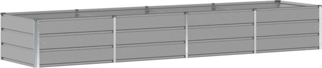 vidaXL Pflanzkübel aus Stahl in Hellgrau, B/T/H: 320 x 80 x 45 cm - Bild 1