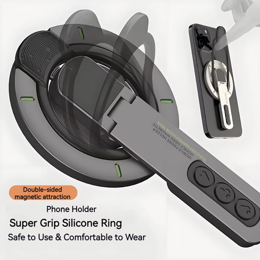 Magnetischer 360 Grad rotierender Desktop-Ständer für Smartphones in Schwarz - Bild 6