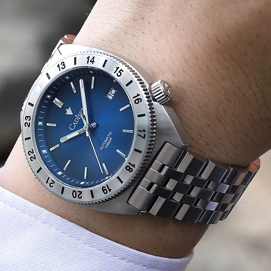 CADISEN Armbanduhr Automatik, Edelstahl, Saphirglas, Herren - Bild 4