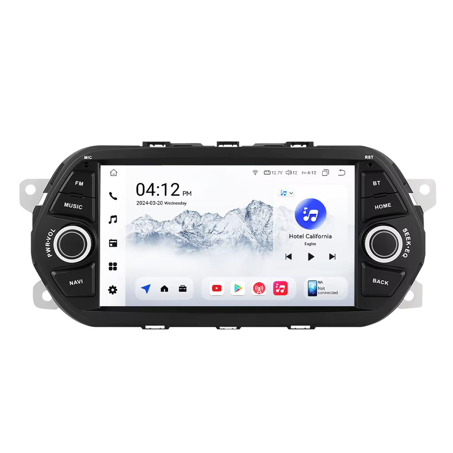 Hizpo 7 Zoll Bluetooth Auto Radio für FIAT TIPO EGEA 2015 - 2017 Stereo Multimedia Video Player mit GPS, 4G, CarPlay und Android Auto in Schwarz - Bild 6