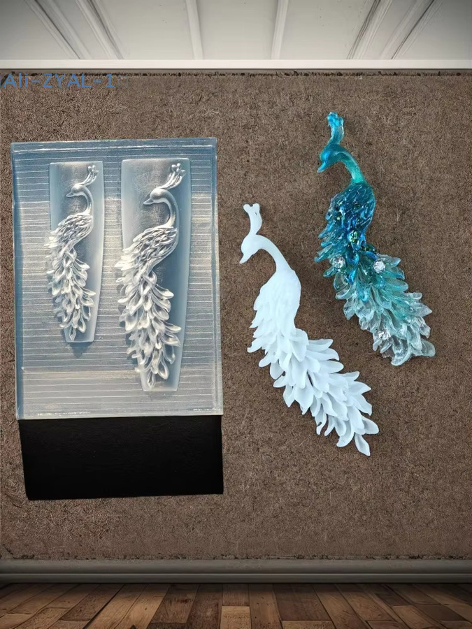JETTING 3D Pfau Silikon Nagelform, Transparente Maniküre Form - Bild 4
