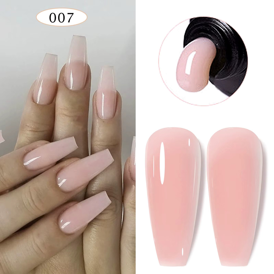Misscheering Acryl Gel Nagelverlängerung, Nackte Farbe, 15 ml, Glänzend - Bild 3