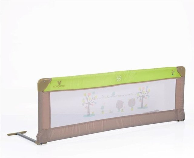 Cangaroo Bettschutzgitter für Kinder in Grün, Breite: 130 cm, Tiefe: 43,5 cm - Bild 1