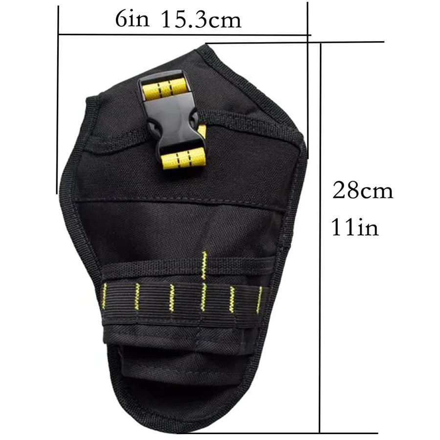 Elektrowerkzeug-Holster für Akku-Bohrschrauber mit Metallclip in Schwarz - Bild 6