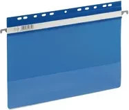 DURABLE Einhängehefter Economy A4 aus Kunststoff in Blau Transparent - Bild 1