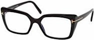 Tom Ford FT 5991-B Korrektionsbrille Cat Eye, Kunststoff, schwarz, Damen - Bild 1