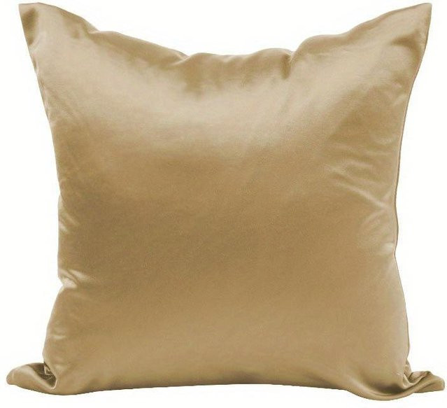 2er-Pack Satin-Kissenhüllen von JMG Clothing in Gold, quadratisch, B/B: 65 x 65 cm - Bild 1