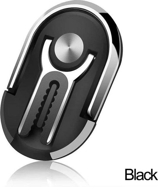 Maerknon Universal Fingerring Handyhalter Ständer Schwarz, drehbar und faltbar für die Auto-Lüftungsschlitze - Bild 1