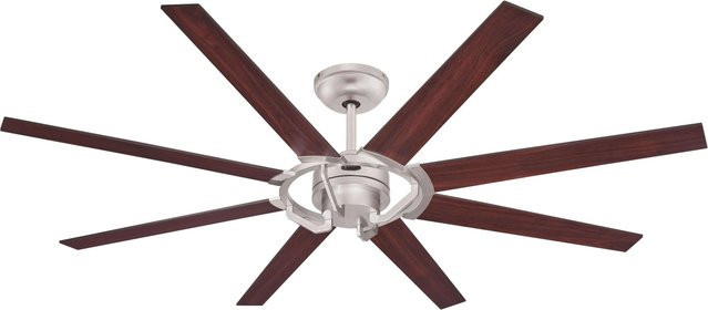 Westinghouse Stoneford Energiespar Deckenventilator mit Fernbedienung in Silber und Braun, Durchmesser: 172 cm - Bild 1