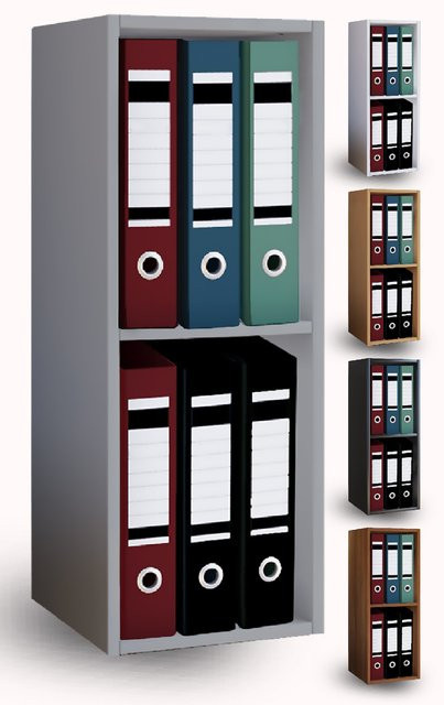 VCM Holzregal Offas 2f als stehender Aktenschrank für Büro und Wohnzimmer, H x B x T: 72 x 34 x 30 cm - Bild 1