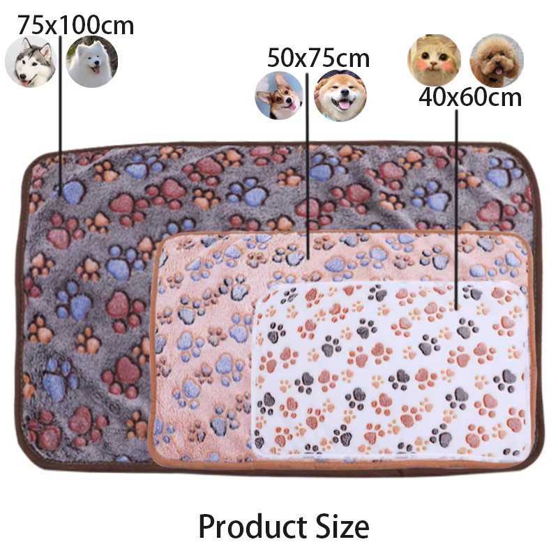 Tianqierpet Kuschelige Fleece Decke für Hunde und Katzen in Mehrfarbig für den Winter - Bild 2