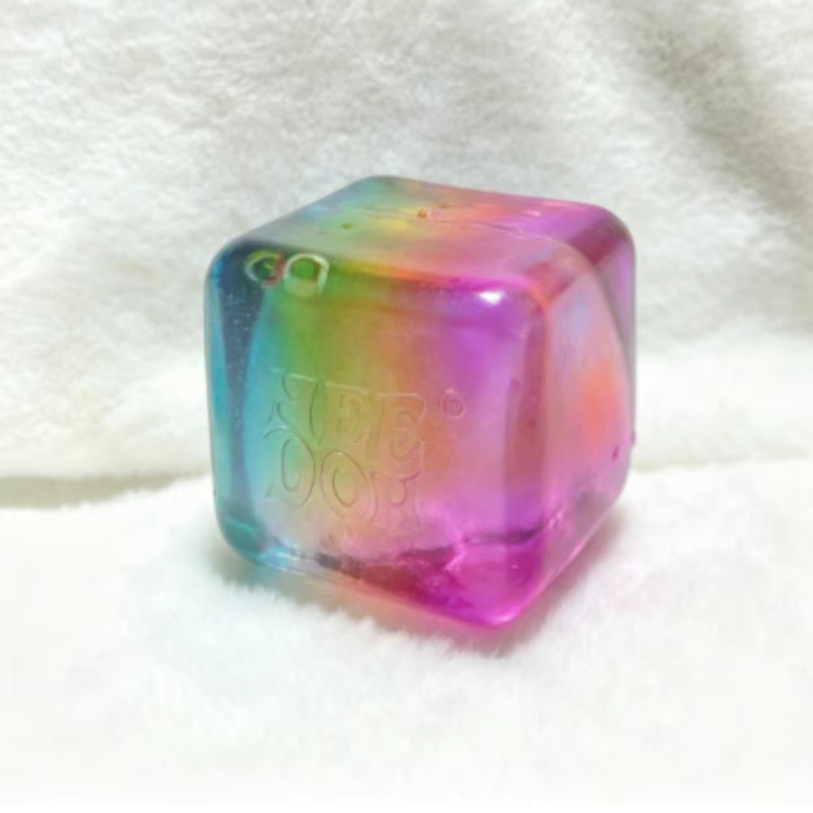 Schylling Nee Doh Regenbogen-Würfel, Squishy Fidget-Spielzeug - Bild 3