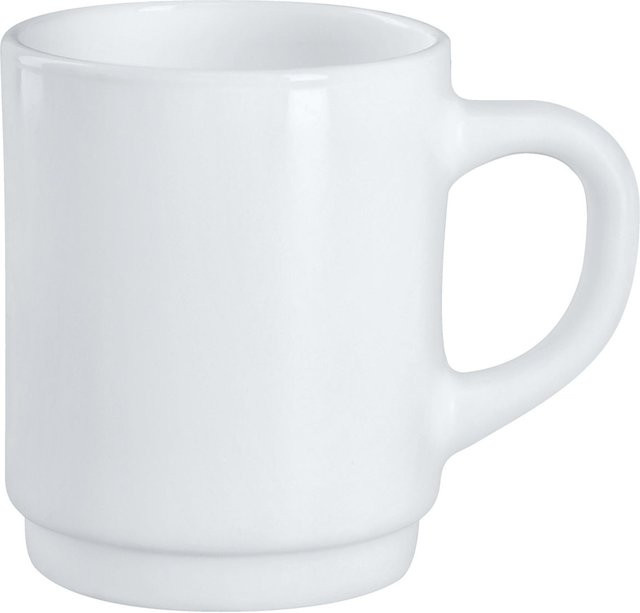 Arcoroc Kaffeebecher aus Glas, Weiß, 6er Pack, 250 ml, Durchmesser: 7,2 cm, Höhe: 8,9 cm - Bild 1
