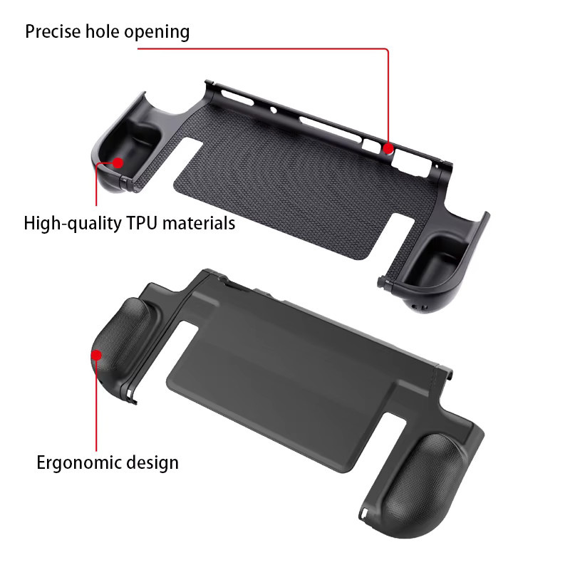 Nintendo Switch 2 Schutzhülle aus TPU für Konsole und Joy-Cons in Schwarz - Bild 3