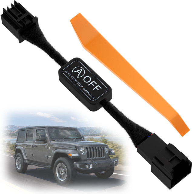 Daiertek Auto Start-Stopp Deaktivierungsgerät für Jeep Wrangler JL (2018-2024) und Gladiator JT (2020-2024) in Schwarz - Bild 1