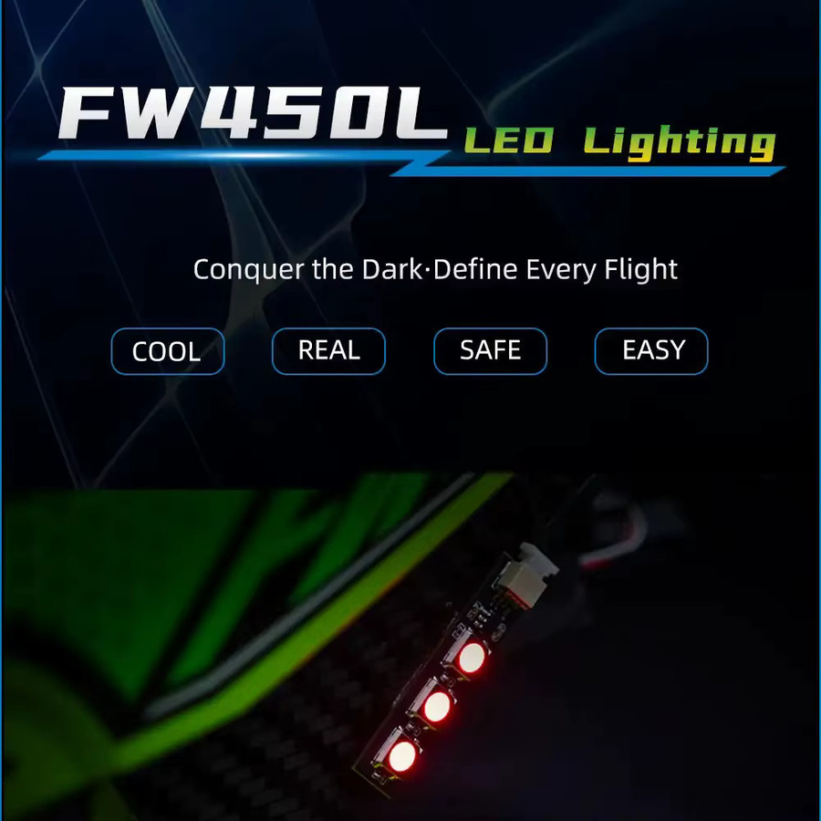 FLYWING Ace Flight Control RC Helicopter Body LED-Lichtplatine, Schwarz - Bild 2