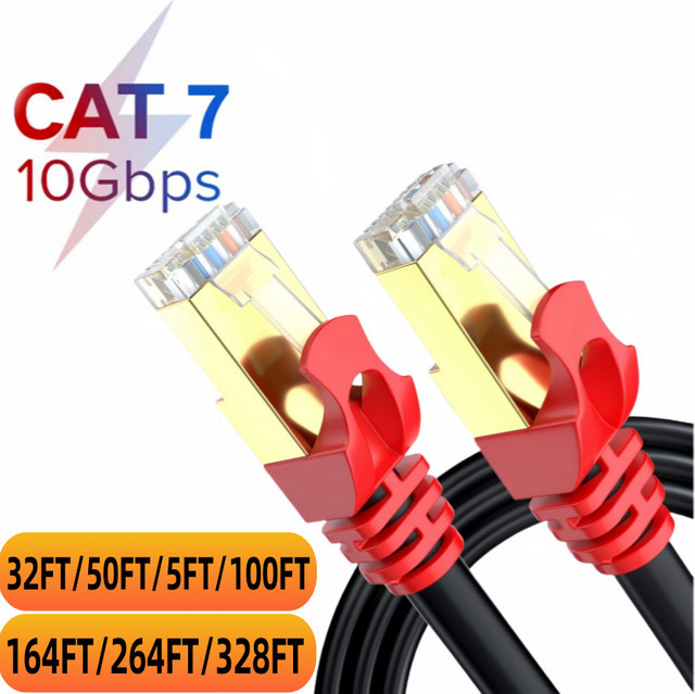 Miziqier Cat8 Ethernet LAN Kabel in Schwarz, 10Gbps kompatibel für Modem, Router und Gaming PC - Bild 1