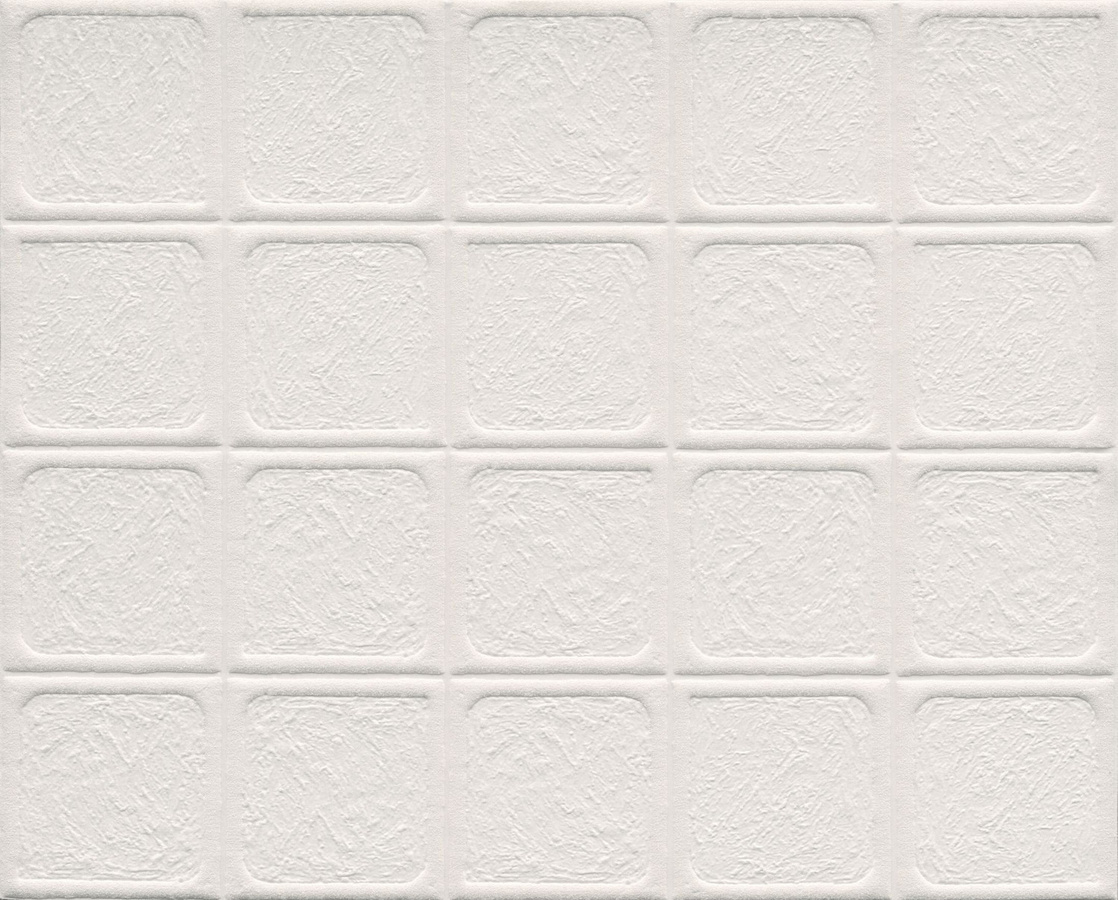 Arte Wallpaper Arcilla Pillow – Moderne abstrakte Vlies Tapete in Weiß und Lime mit geometrischem Textildesign - Bild 1