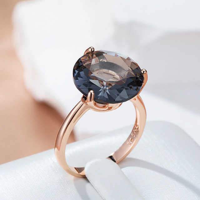 Wbmqda Ringe, 585 Gold, Roségold, Zirkonia, Damen - Bild 1
