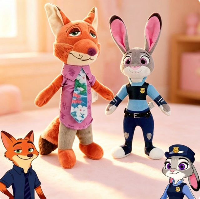 Disney Zootopia 2 Judy Hase Nick Plüschpuppe, Stofftier - Bild 1