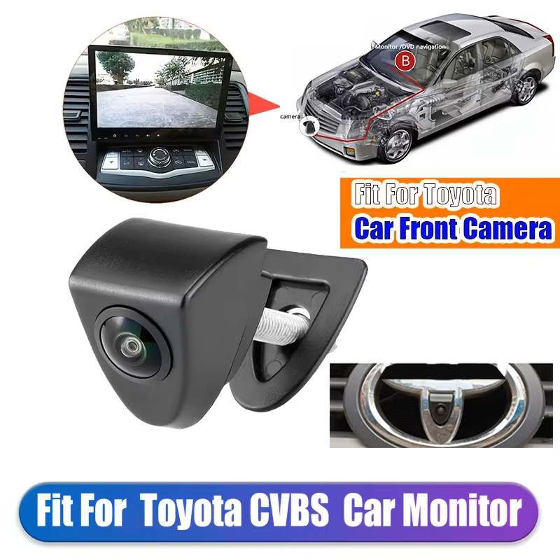 Bileeko Weitwinkel-Frontkamera mit integriertem Toyota-Logo in Schwarz für Camry, Corolla, Avalon und Highlander (2007-2018) - Bild 4