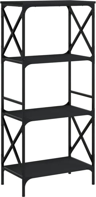 vidaXL Bücherregal im Industrial Design mit 4 Böden in Schwarz, B/T/H: 59 x 35 x 132 cm - Bild 1