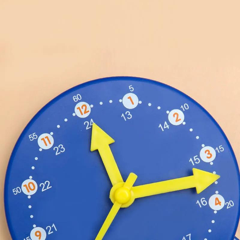 IYUEQIANLI Montessori-Uhr Lernorientiertes Spielzeug blau - Bild 3