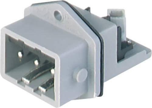 Hirschmann 932 145-106-1 STASEI Netz-Steckverbinder Stecker, Einbau vertikal, 3 + PE, 16A, Grau - Bild 1