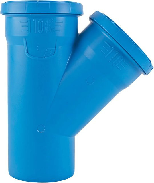 Marley Einfachabzweig dBlue 87° DN 90/50 in Blau - Bild 1