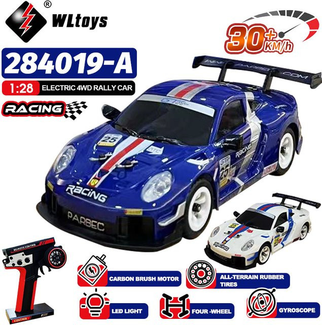WLtoys RC Auto, 1:28, 4WD, mit Led-leuchten, Off-Road Drift Fahrzeug - Bild 1