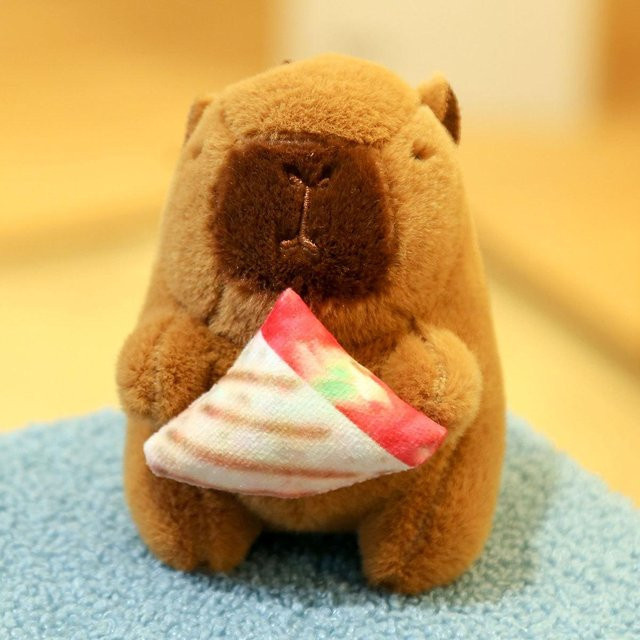 Street Capybara Puppenanhänger, Schlüsselanhänger, Plüschtier - Bild 1