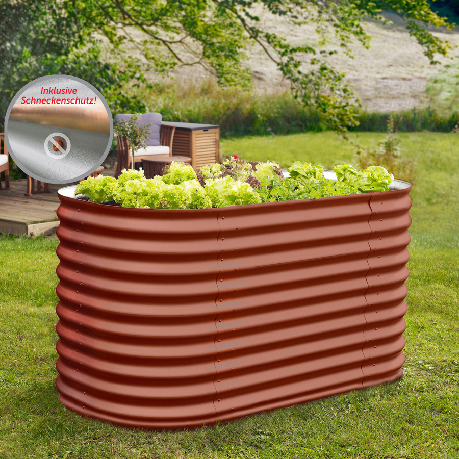 Vitavia Hochbeet Vita 858 basic in Rubinrot, B/T/H: 162 x 82 x 86 cm - Bild 2