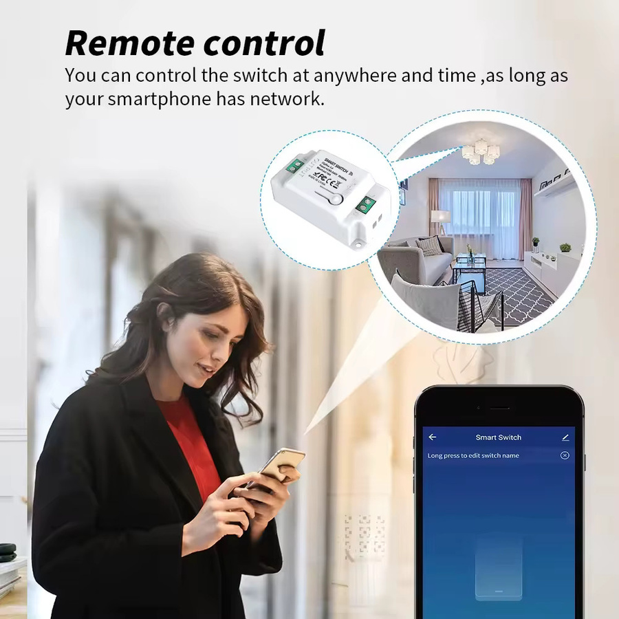 Tuya Zigbee 3.0 Intelligenter Schalter-Controller für 1/2/3 Gruppen mit kabelloser Touch-Fernbedienung in Weiß - Bild 3