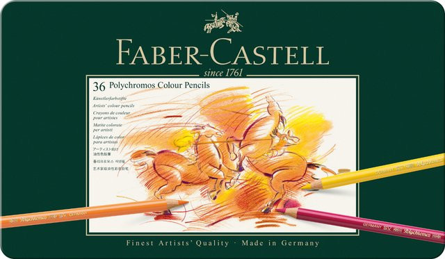 Faber Castell Polychromos Farbstifte im Metalletui, Multicolor, 24 Stück - Bild 1