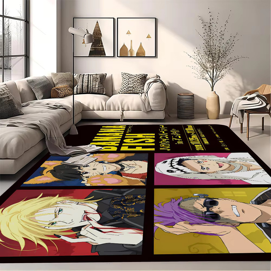 Banana Fish Anti-Rutsch-Fußmatte für Badezimmer, Kinderzimmer und Wohnzimmer, Mehrfarbig, B/T: 60 x 40 cm - Bild 5