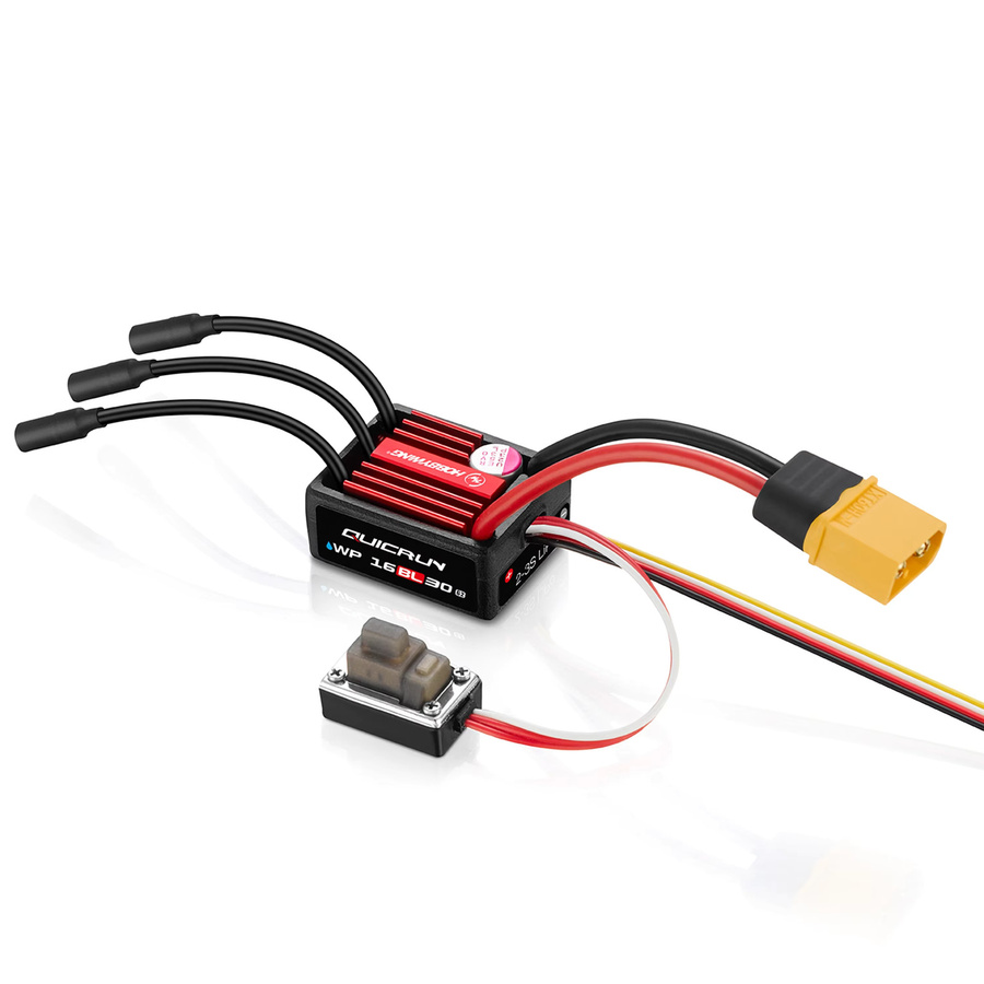 HOBBYWING QuicRun WP-16BL30 T / XT Stecker Geschwindigkeitsregler, Wasserdicht, Metall - Bild 2