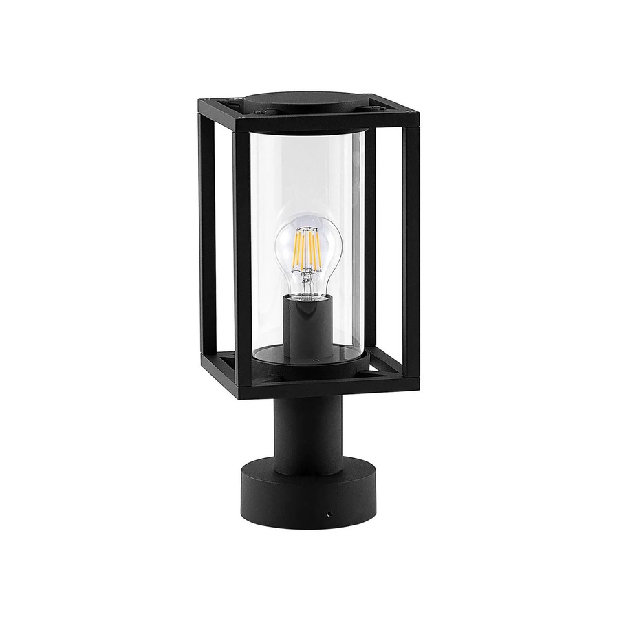 Lucande Außenleuchte Ferda Modern Schwarz aus Aluminium, 1-flammig E27, IP44, Höhe: 36,6 cm, Breite: 15,0 cm, Tiefe: 16,0 cm - Bild 2