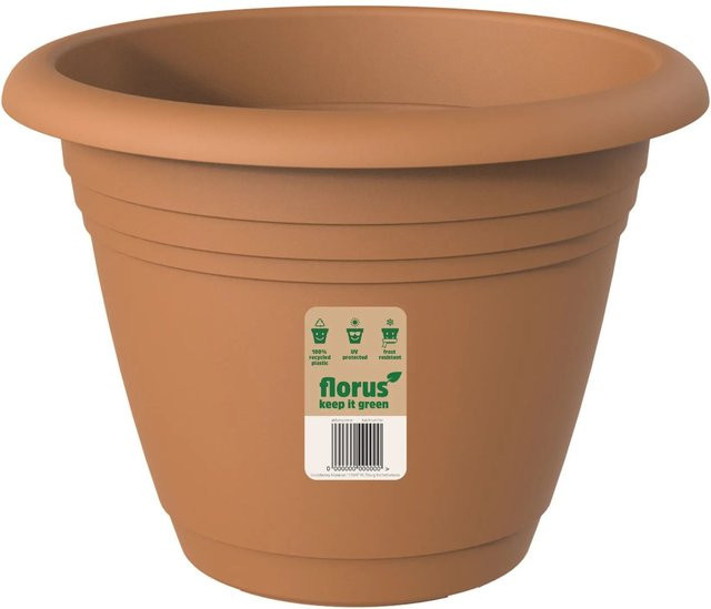 Florus Pflanztopf Mediterran Campana Fiore Alessia in Terra, Durchmesser: 39 cm - Bild 1