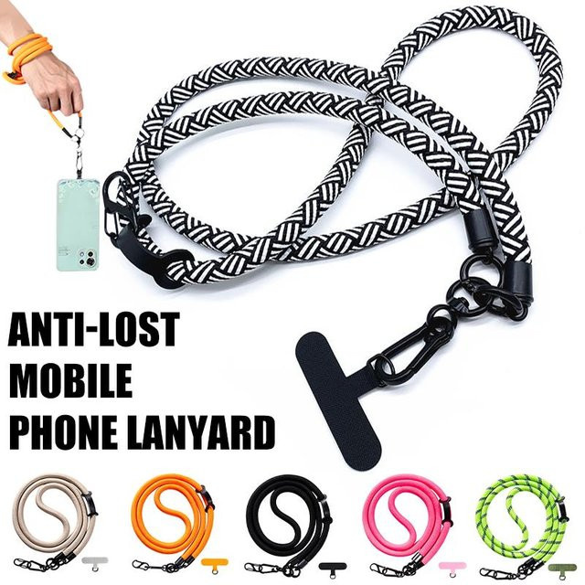 XYun Verstellbares Umhängeband als langes mobiles Lanyard mit abnehmbarem Halsgurt und Anti-Verlust-Funktion - Bild 1