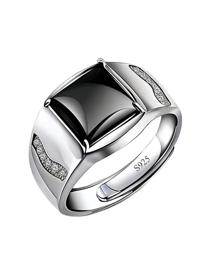 SAY Ring, 925 Silber, Vintage, Unisex - Bild 6