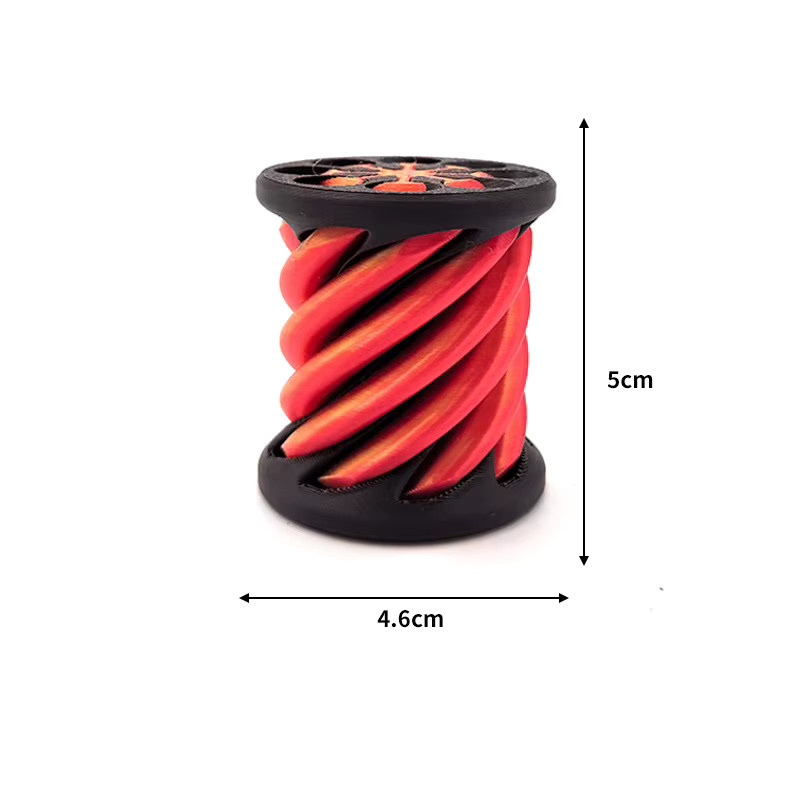soulbao Spiralkegelzeug, Unmöglichkeits-Pyramide, Passthrough-Skulptur, Mini-Vortex-Faden-Illusion - Bild 5