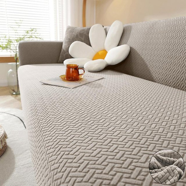 Elastischer Jacquard-Sofabezug aus Polyester für 1-Sitzer, Breite: 90-140 cm - Bild 1