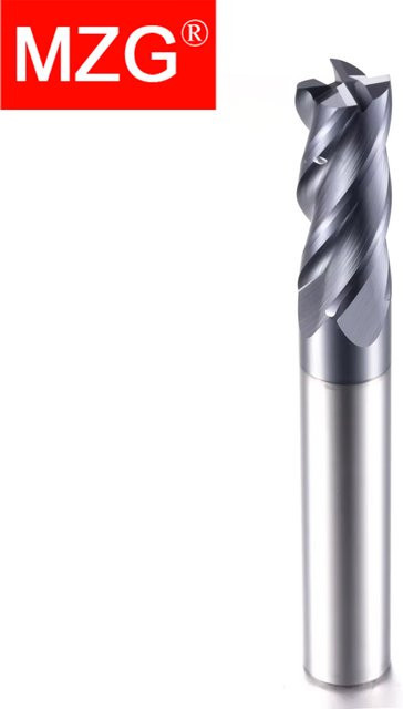 MZG 4-Schneidfräser aus Hartmetall für CNC-Bearbeitung in Silber - Bild 1