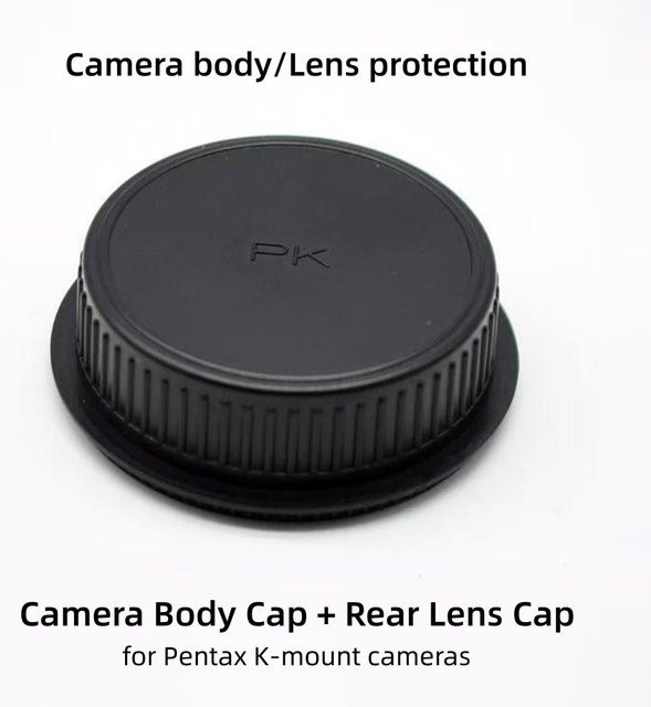 Pentax Kameragehäuse-Abdeckkappe für PK-Mount, hintere Objektivkappe in Schwarz - Bild 1