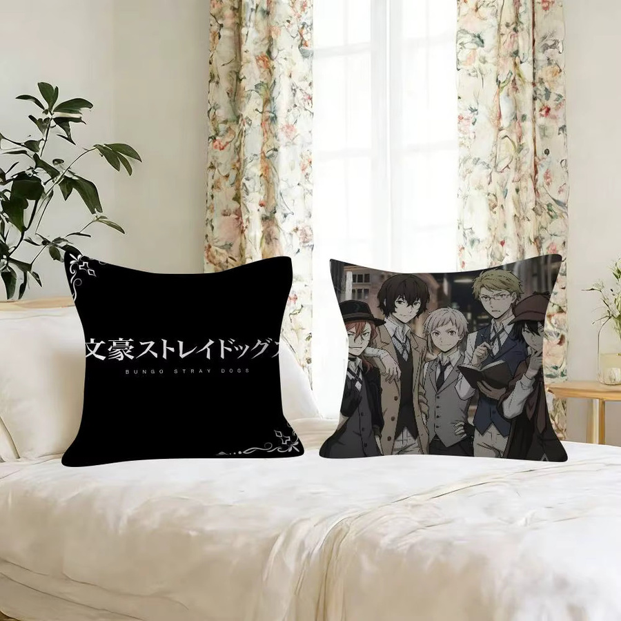 Bungo Stray Dogs Anime Kissenbezug für Sofa und Auto, 30 x 30 cm - Bild 3