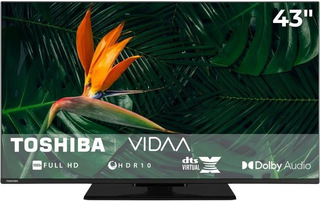Toshiba LED-Fernseher 43LV3F63DA in Schwarz - Bild 1