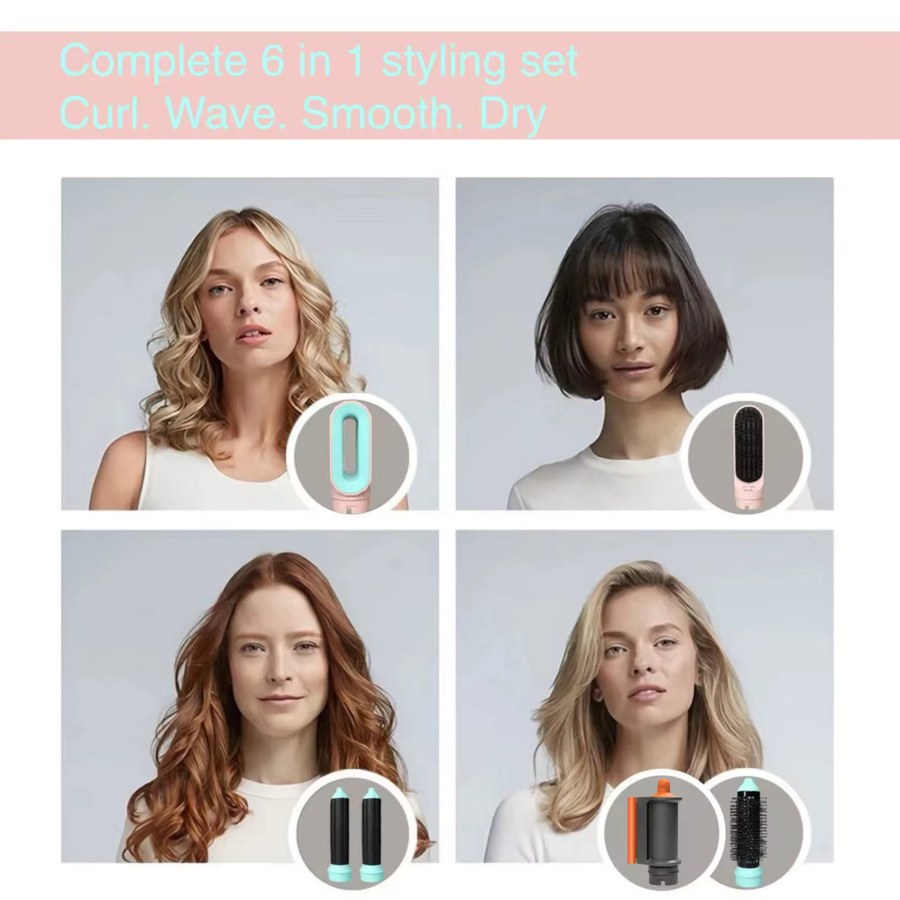 umar 6-in-1 Haarstyler, Heißluftbürste, Unisex - Bild 2