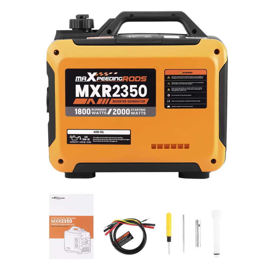 Maxpeedingrods Inverter-Generator 2kW 230V 4-Takt in Gelb für Camping und Wohnmobile - Bild 4
